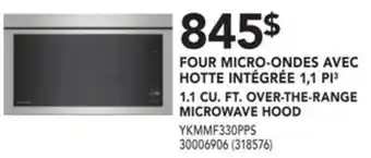 Réno Dépôt Whirlpool 1.1 cu. ft. over-the-range microwave hood offer