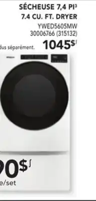 Whirlpool 7.4 cu. ft. dryer