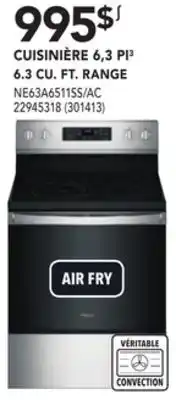 Réno Dépôt Samsung 6.3 cu. ft. range offer