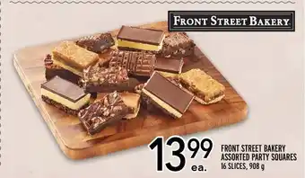 Metro FRONT STREET BAKERY ASSORTED PARTY SQUARES 16 SLICES, 908g offer