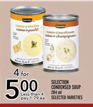 Metro SELECTION CONDENSED SOUP 284 ml SELECTED VARIETIES offer