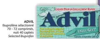 Brunet Advil ibuprofène sélectionné offer