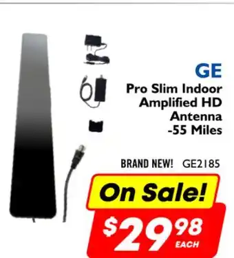 Factory Direct Ge pro slim indoor amplified hd antenna offer