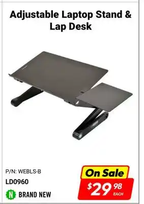 Factory Direct Debranded adjustable laptop stand & lap desk offer