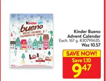 Walmart Kinder bueno advent calendar offer