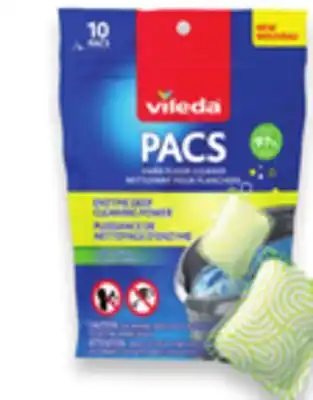 Walmart Vileda floor cleaning pacs 10s offer