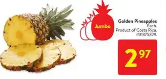 Walmart Golden pineapples offer