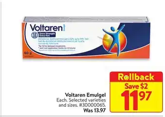 Walmart Voltaren emulgel offer