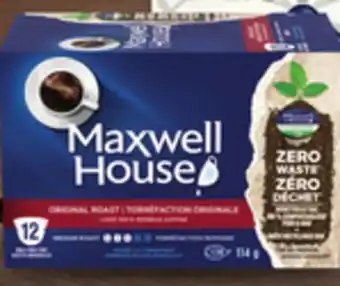 Walmart Maxwell house single serve pods 12-pack offer
