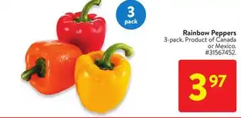 Walmart Rainbow peppers offer
