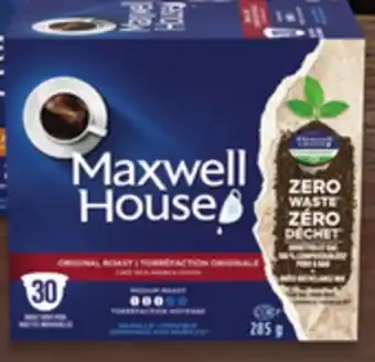 Walmart Maxwell house single serve pods offer