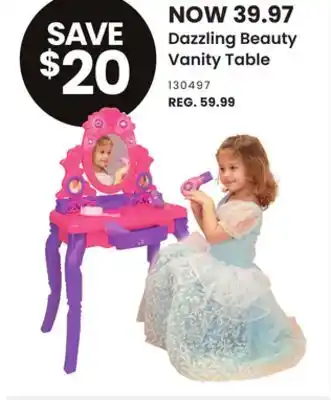 Toys R us Dazzling beauty vanity table offer