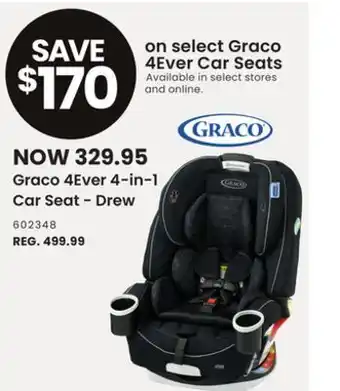 Toys R us Graco 4ever 4-in-1 car seat - drew offer