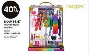 Toys R us Fashion trunk play set offer