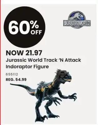 Toys R us Jurassic world track 'n attack indoraptor figure offer