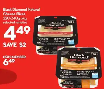 Longo's Black diamond natural cheese slices offer