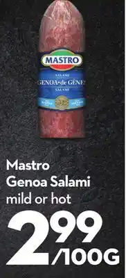 Longo's Mastro genoa salami offer