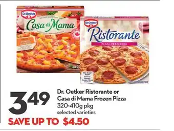 Longo's Dr. oetker ristorante or casa di mama frozen pizza offer