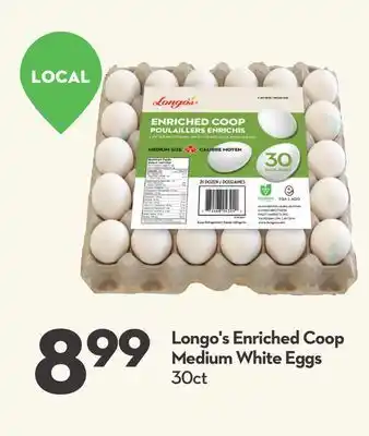 Longo's Longo's enriched coop medium white eggs offer