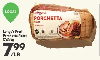 Longo's Longo's fresh porchetta roast offer