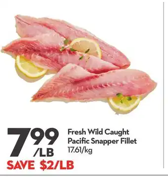 Longo's Fresh wild caught pacific snapper fillet offer