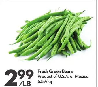 Longo's Fresh green beans offer