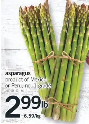 Fortinos Asparagus offer