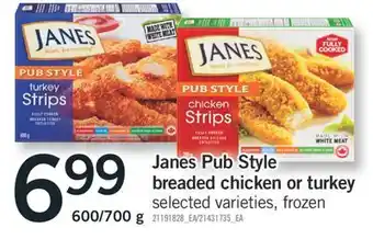Fortinos Janes pub style breaded chicken or turkey, 600/700g offer