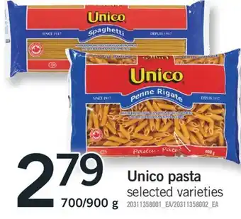 Fortinos Unico pasta, 700/900 g offer