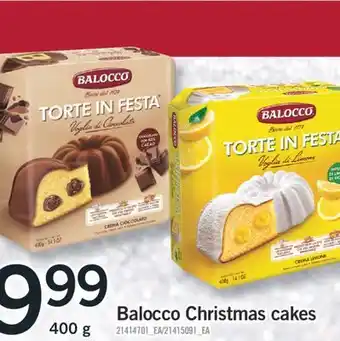 Fortinos Balocco christmas cakes 400 g offer