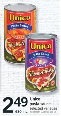 Fortinos Unico pasta sauce, 680 ml offer