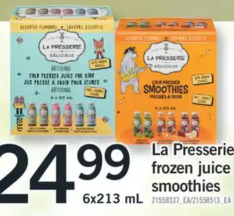 Fortinos La presserie frozen juice 6x213 la offer