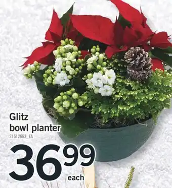 Fortinos Glitz bowl planter offer