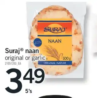 Fortinos Suraj naan 5's offer