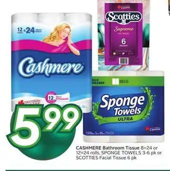 Sobeys Cashmere bathroom tissue offer
