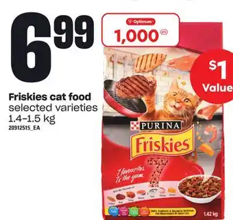 Loblaws Friskies cat food, 1.4-1.5 kg offer