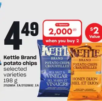Loblaws Kettle brand potato chips, 198 g offer