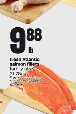 Loblaws Fresh atlantic salmon fillets offer