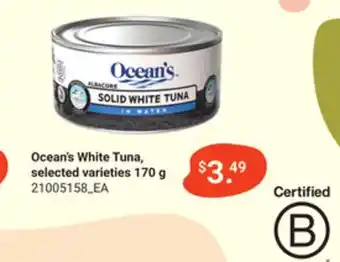 Loblaws Ocean's white tuna, 170 g offer