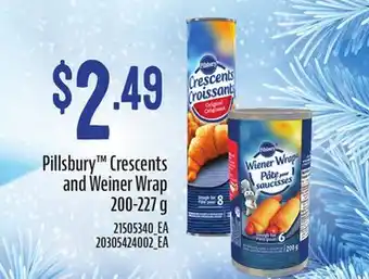 Loblaws Pillsbury crescents and weiner wrap, 200-227 g offer