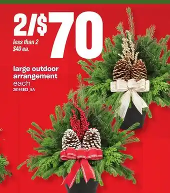 Loblaws Large outdoor arrangement offer