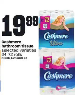 Loblaws Cashmere bathroom tissue, 24=72 rolls offer