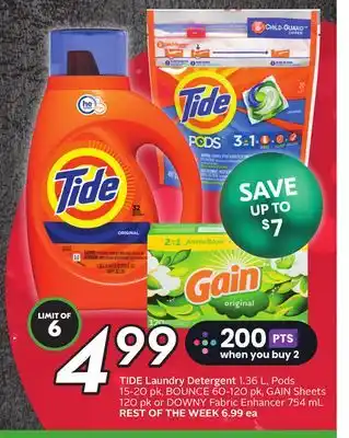 Sobeys Tide laundry detergent offer