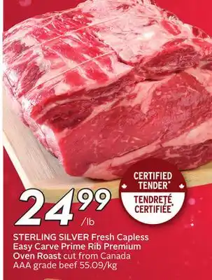 Sobeys Fresh capless easy carve prime rib premium oven roast offer