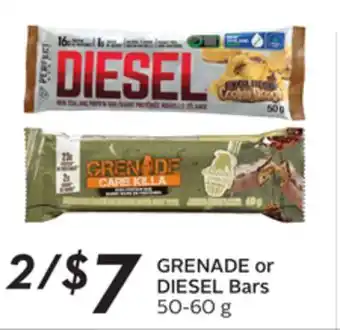 Sobeys Grenade or diesel bars offer