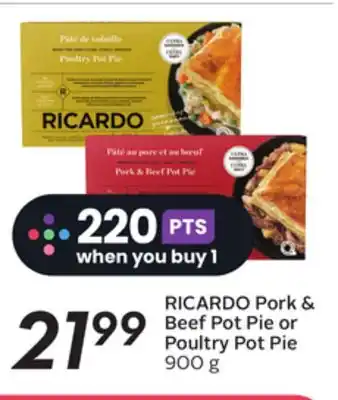 Sobeys Pork & beef pot pie or poultry pot pie offer