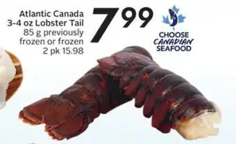 Sobeys Atlantic canada 3-4 oz lobster tail offer