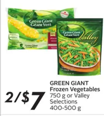 Sobeys Frozen vegetables offer