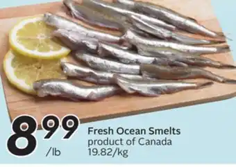 Sobeys Fresh ocean smelts offer