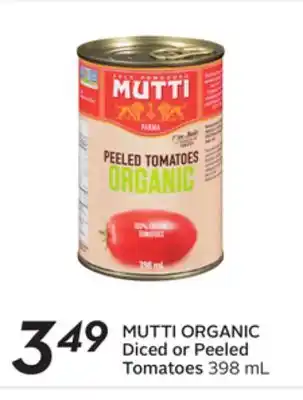 Sobeys Organic diced or peeled tomatoes offer